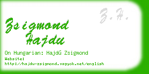 zsigmond hajdu business card
